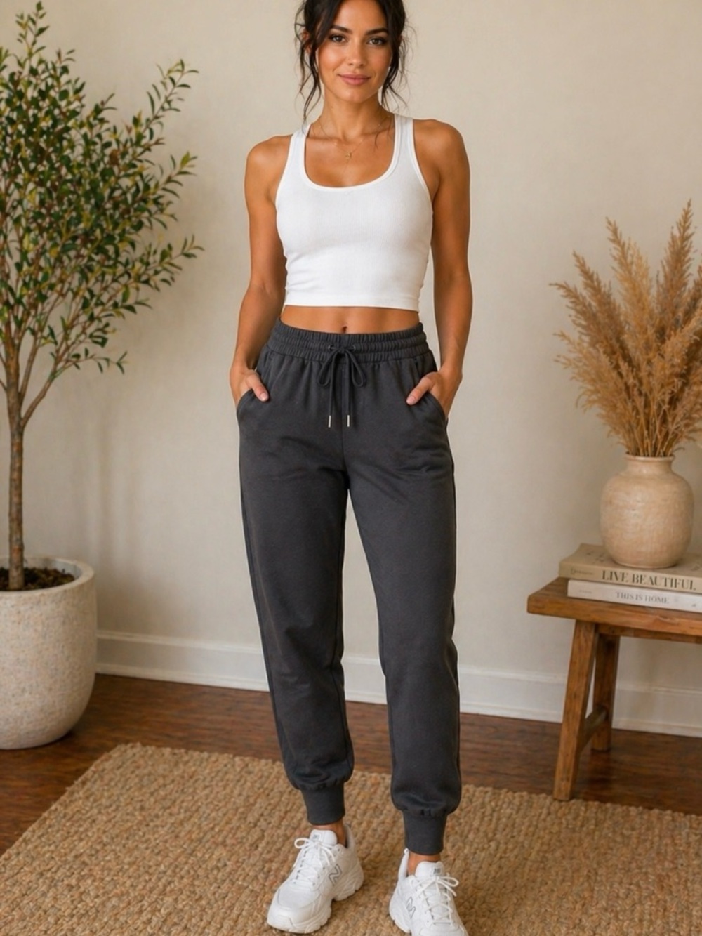 lululemon athletica Charcoal Drawstring Joggers